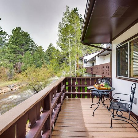 Estes Park Condo Rental Balcony With River Views! Exterior foto