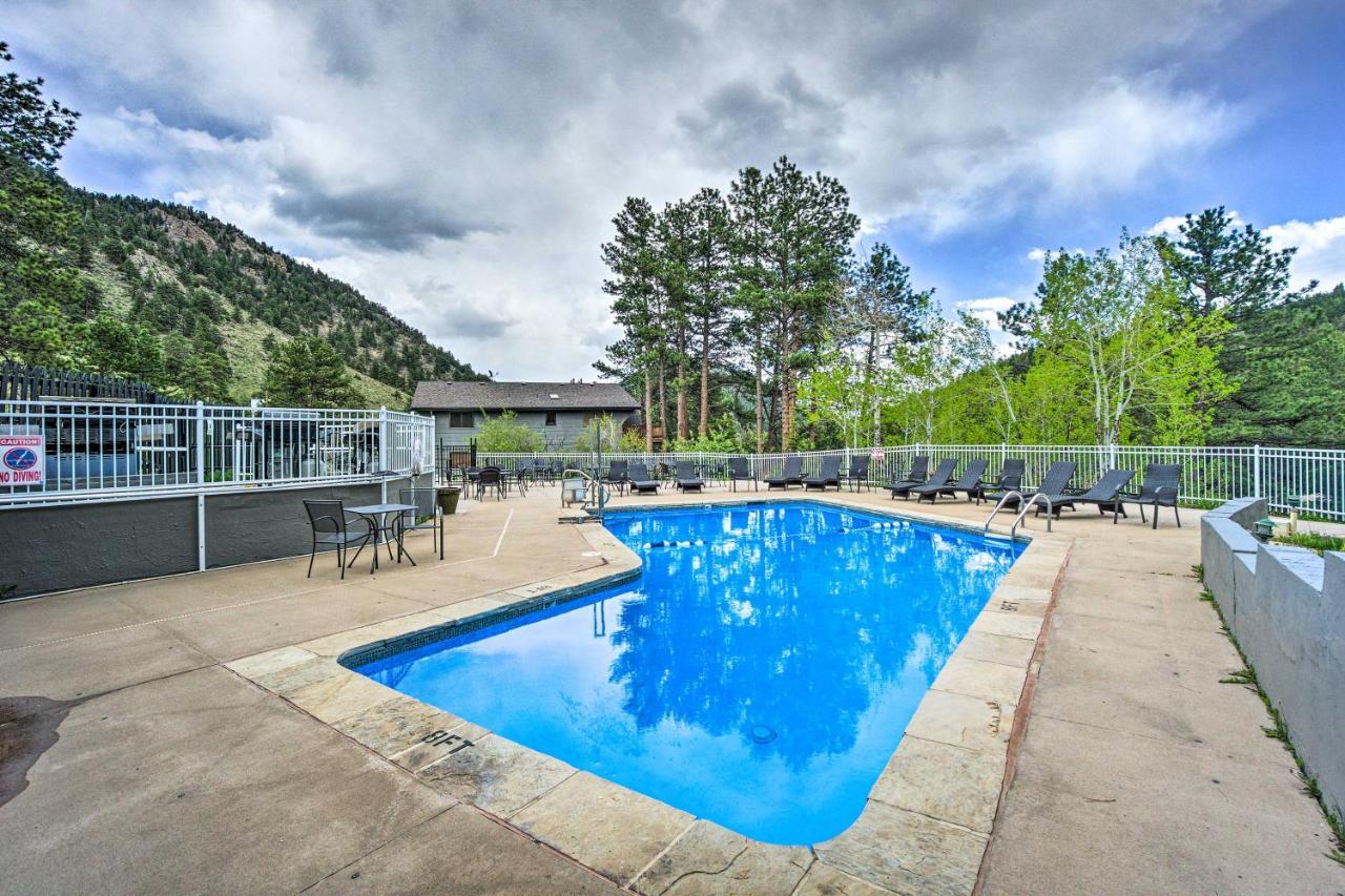 Estes Park Condo Rental Balcony With River Views! Exterior foto