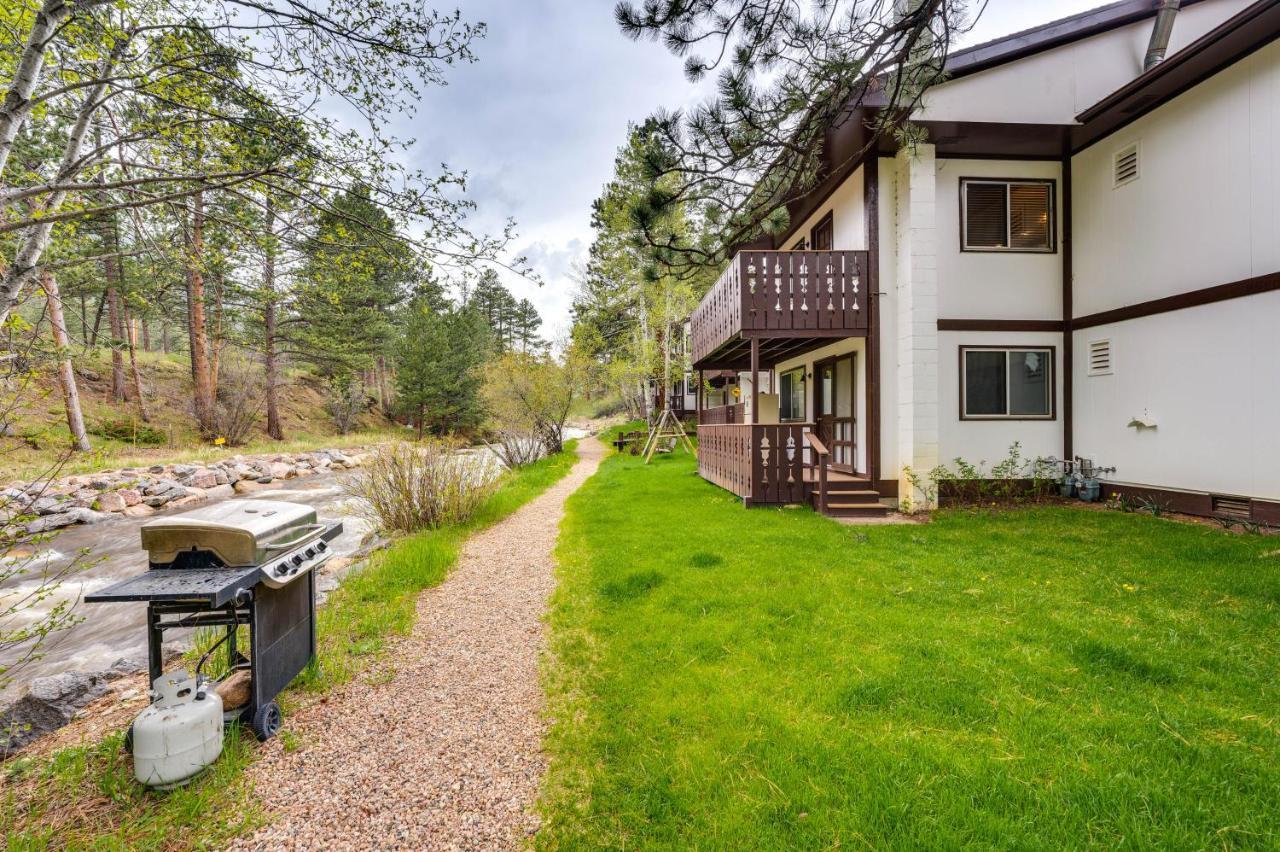 Estes Park Condo Rental Balcony With River Views! Exterior foto