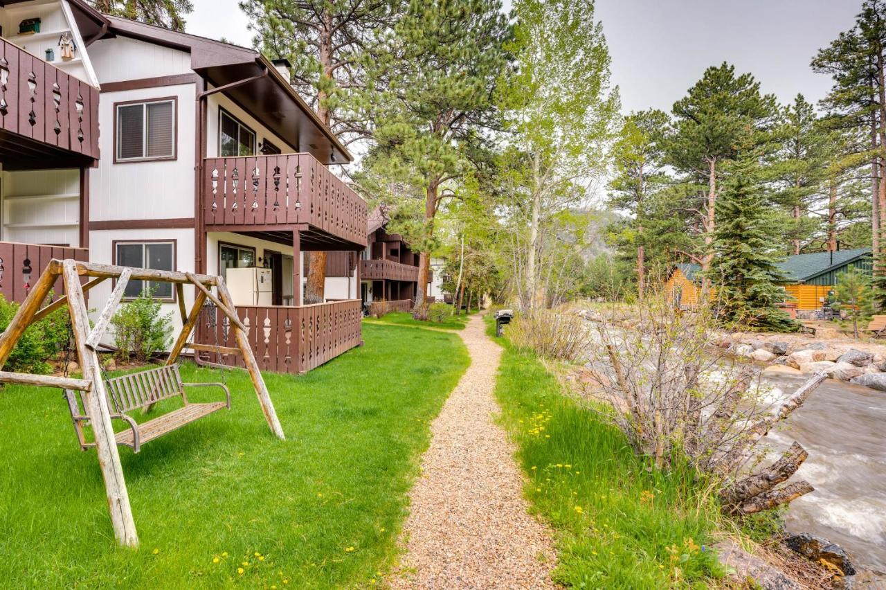 Estes Park Condo Rental Balcony With River Views! Exterior foto