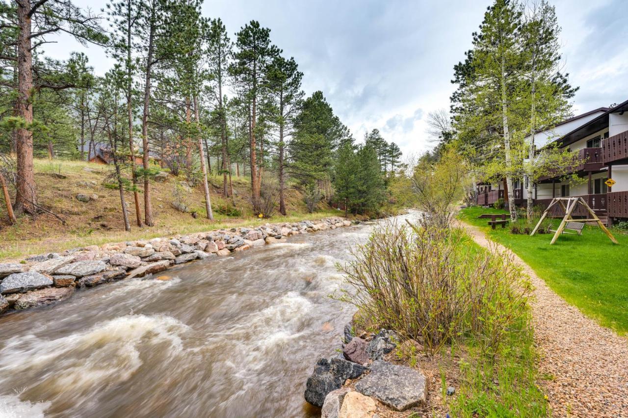 Estes Park Condo Rental Balcony With River Views! Exterior foto