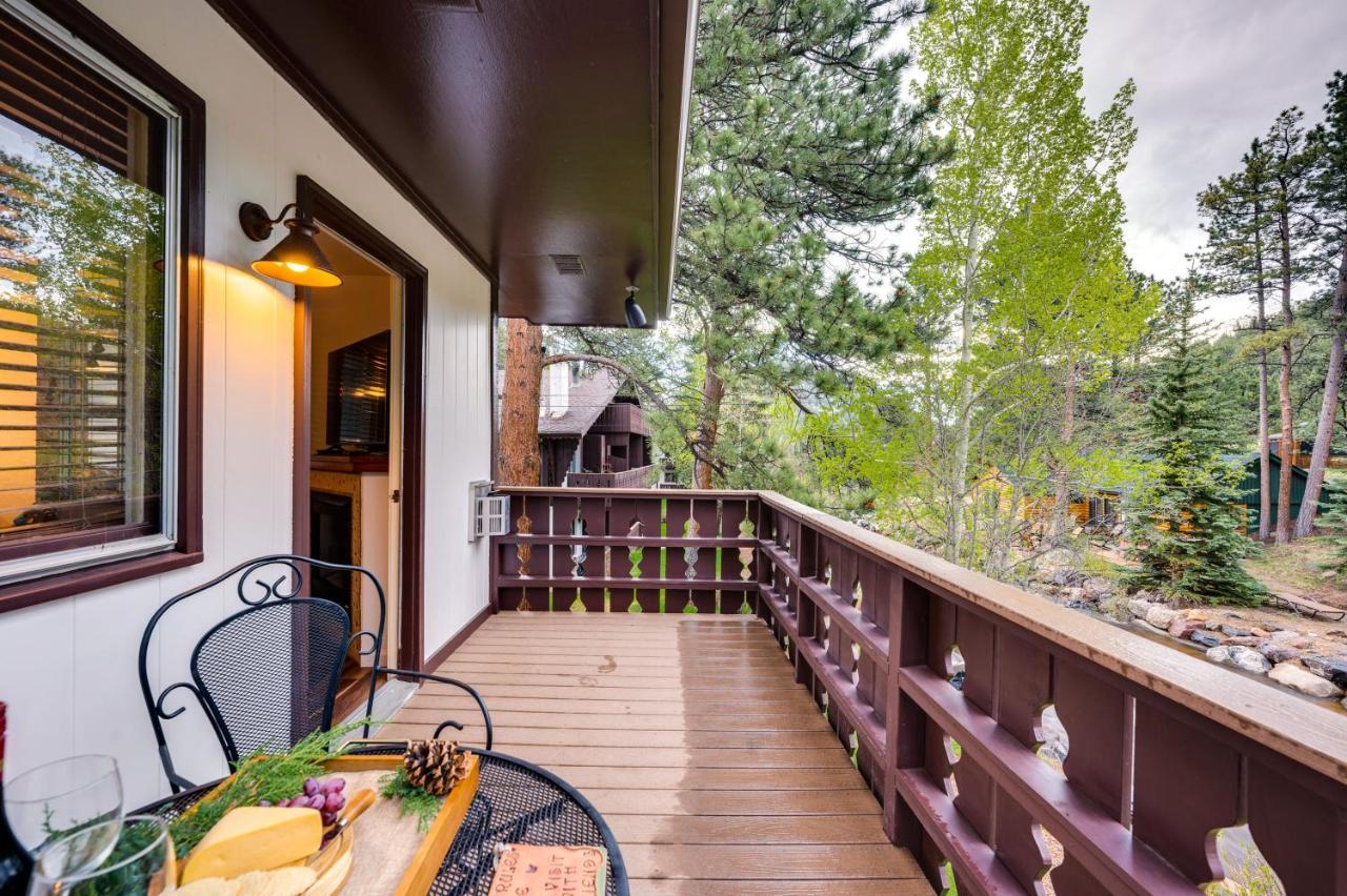 Estes Park Condo Rental Balcony With River Views! Exterior foto