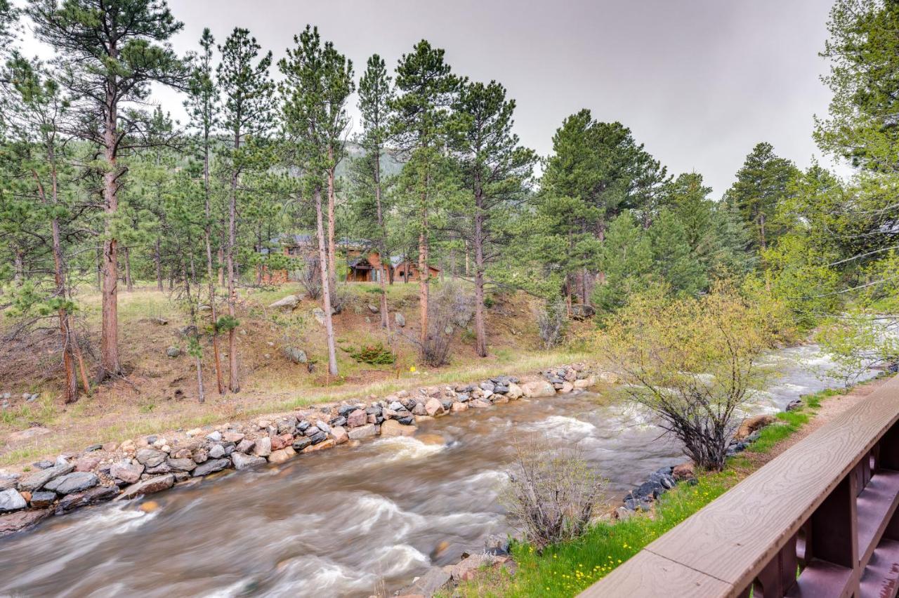 Estes Park Condo Rental Balcony With River Views! Exterior foto
